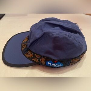 KAVU Men’s Steel Blue Strapcap - Cotton Low Profile Baseball Cap Size Medium Adj